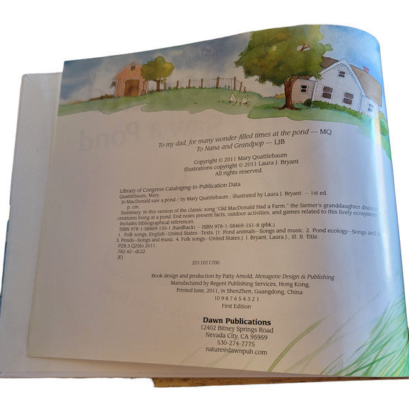 Jo McDonald Saw A Pond Hardcover Children's Book - Picture 3 of 5